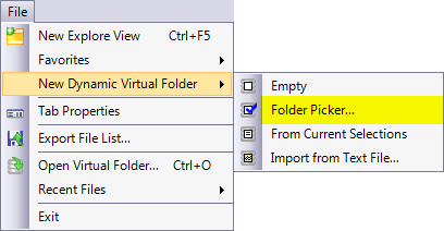 New Dynamic Folder From Folder Picker